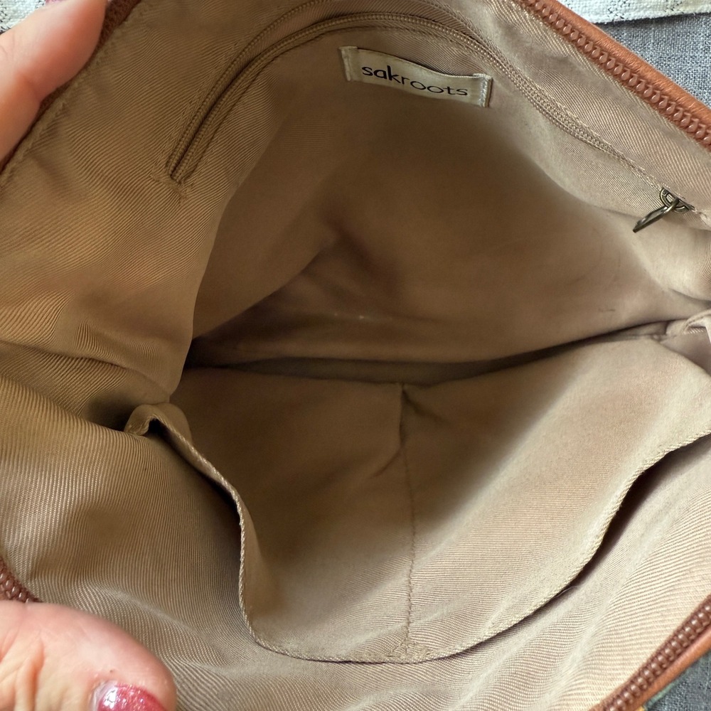 Sakroots Teal Enchanted Forest Basic Crossbody Ba… - image 5